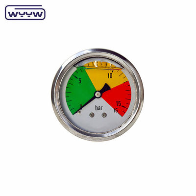 বার চাপ পরিসীমা ব্রাস সংযোগ সঙ্গে চাপ গ্যাজেট Manometer নীচে পিছনে মাউন্ট