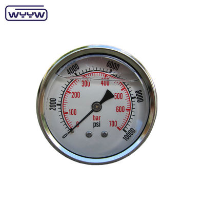 বার চাপ পরিসীমা ব্রাস সংযোগ সঙ্গে চাপ গ্যাজেট Manometer নীচে পিছনে মাউন্ট