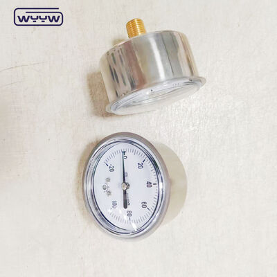 63mm Axial Mbar Bellows Pressure Gauge with SS304 Case for Industrial Applications