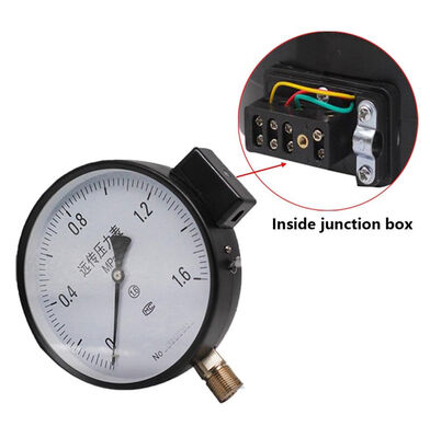Remote Reading Pressure Gauge with 4-20mA Output, RS485 Modbus, and Stainless Steel Case for Industrial Monitoring