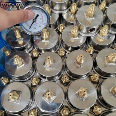 ইস্পাত স্টীল ভ্যাকুয়াম প্রেসারমিটার 60 মিমি ডায়াল আকার এবং শিল্প অ্যাপ্লিকেশন জন্য ব্যাক মাউন্ট সঙ্গে