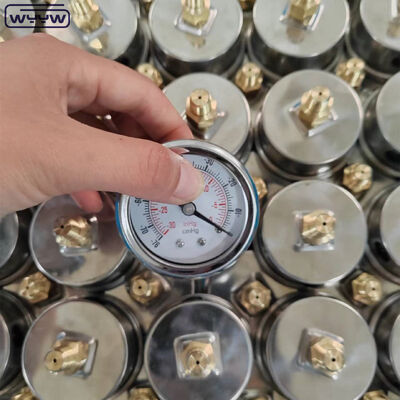 ইস্পাত স্টীল ভ্যাকুয়াম প্রেসারমিটার 60 মিমি ডায়াল আকার এবং শিল্প অ্যাপ্লিকেশন জন্য ব্যাক মাউন্ট সঙ্গে