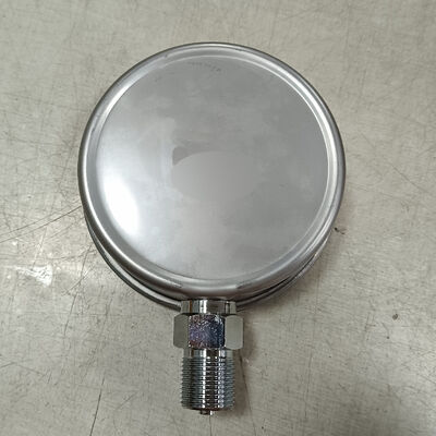 4-ইঞ্চি 100মিমি তরলপূর্ণ হাইড্রোলিক চাপমাপক যন্ত্র, 0-2.5MPa/0-25kgf/cm² পরিমাপ সীমা এবং শক প্রতিরোধী ডিজাইন