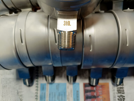 4 ইঞ্চি 316 স্টেইনলেস স্টীল চাপ গ্যাজেট শক প্রতিরোধক কর্মক্ষমতা জন্য বেয়নেট রিং সঙ্গে