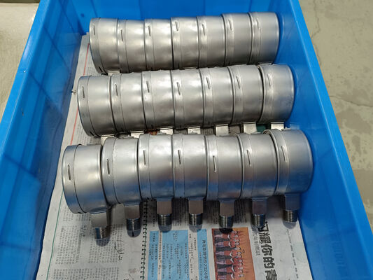 4 ইঞ্চি 316 স্টেইনলেস স্টীল চাপ গ্যাজেট শক প্রতিরোধক কর্মক্ষমতা জন্য বেয়নেট রিং সঙ্গে