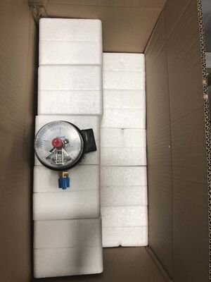 ডাবল লিমিট কন্ট্রোল এবং অটোমেশনের জন্য 380V 10VA সহ 4 ইঞ্চি (100 মিমি) বৈদ্যুতিক যোগাযোগ চাপ পরিমাপকারী