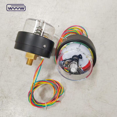 ইন্ডাস্ট্রিয়াল অ্যাপ্লিকেশনের জন্য ব্যাক সংযোগ এবং 4 এমপিএ পরিসীমা সহ 63 মিমি বৈদ্যুতিক যোগাযোগের চাপ মাপক