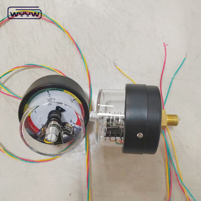 ইন্ডাস্ট্রিয়াল অ্যাপ্লিকেশনের জন্য ব্যাক সংযোগ এবং 4 এমপিএ পরিসীমা সহ 63 মিমি বৈদ্যুতিক যোগাযোগের চাপ মাপক