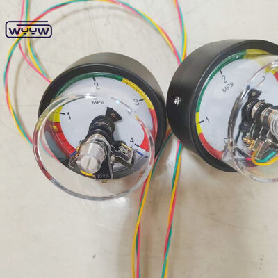 ইন্ডাস্ট্রিয়াল অ্যাপ্লিকেশনের জন্য ব্যাক সংযোগ এবং 4 এমপিএ পরিসীমা সহ 63 মিমি বৈদ্যুতিক যোগাযোগের চাপ মাপক