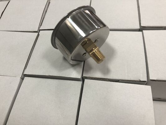 2.5 Inch 60mm -20~100cmH2O Capsule Pressure Gauge | Stainless Case & Brass Connection